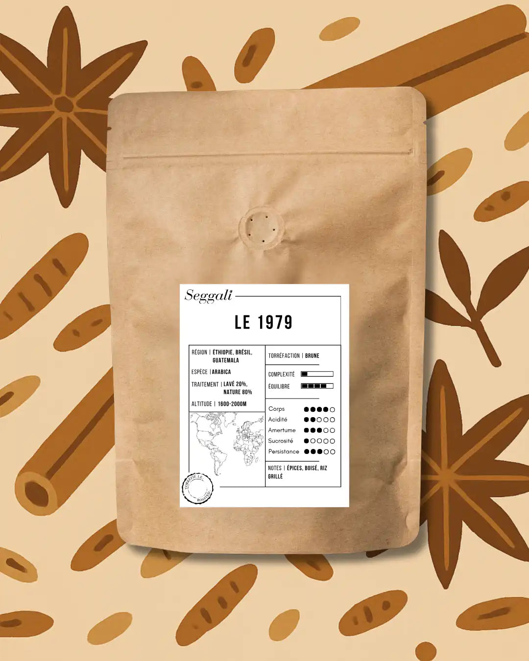 Sachet de café Seggali du 1979