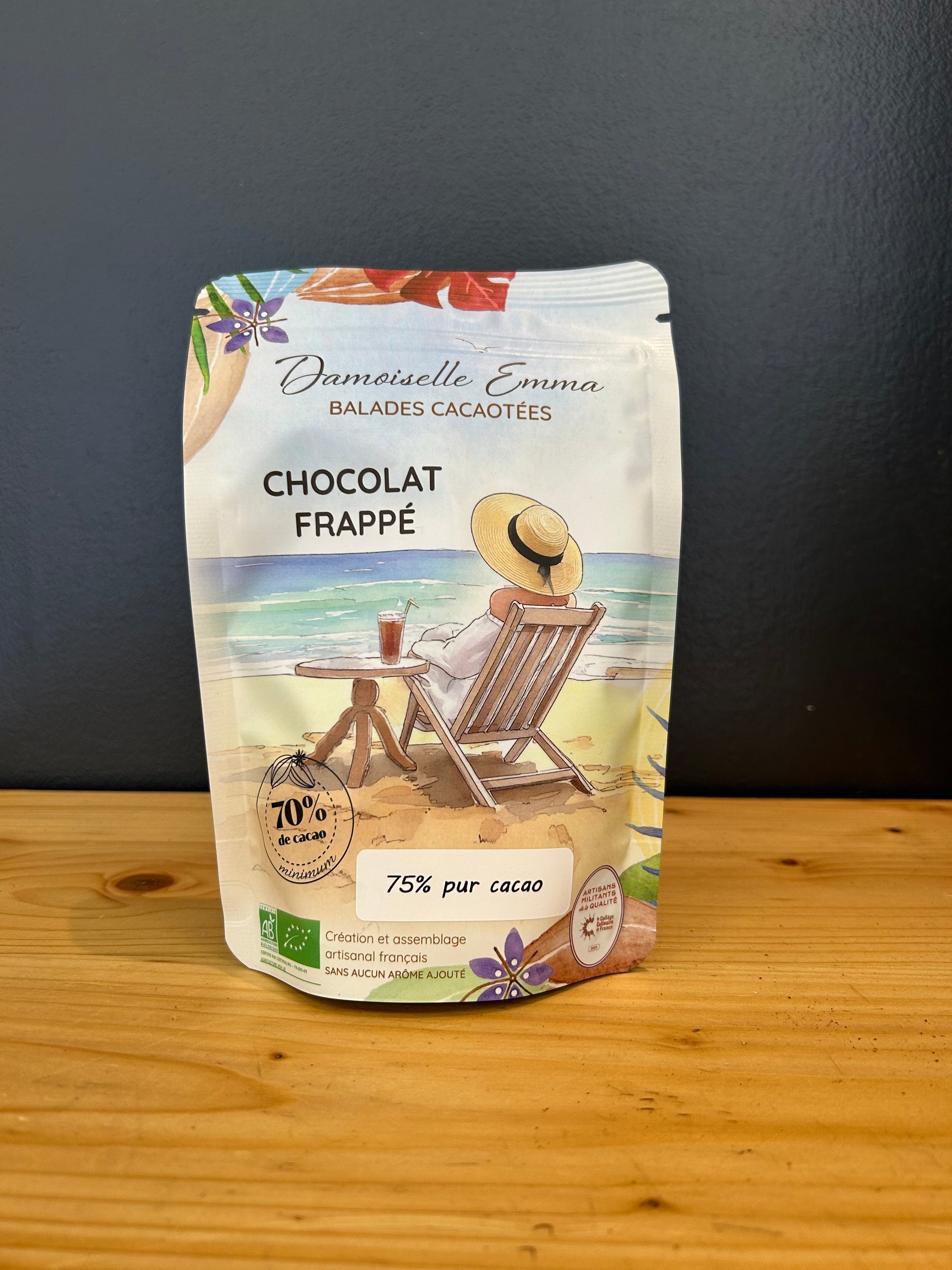 Cacao pour chocolat frappé 125g - Damoiselle Emma